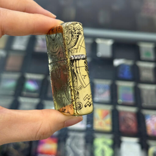 Zippo Brass Bảo Bình Aquarius - ZSB11 - Hình ảnh 5