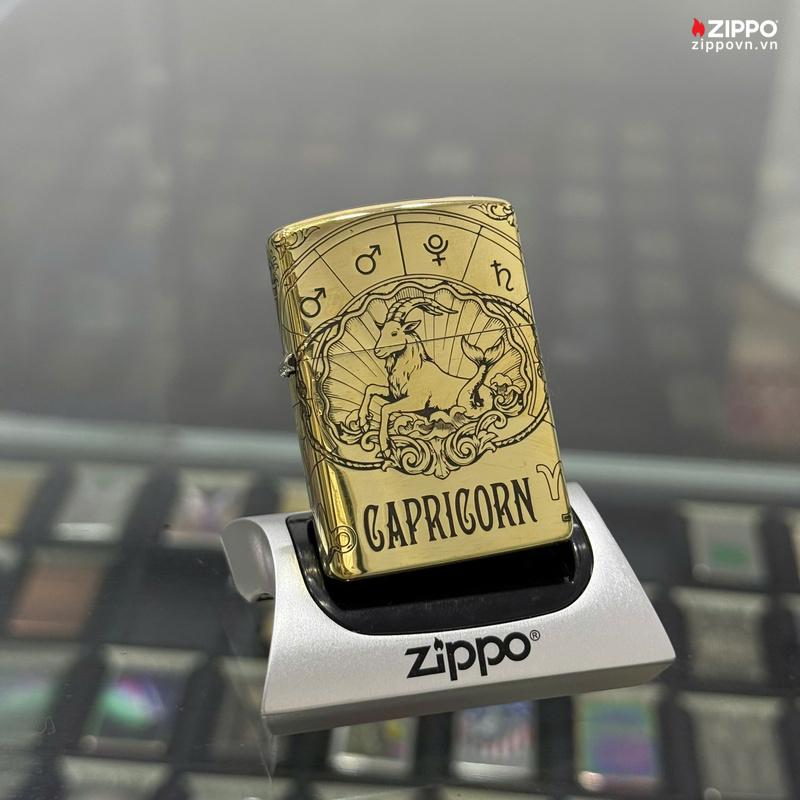 Zippo Brass Ma Kết Capricorn - ZSB10
