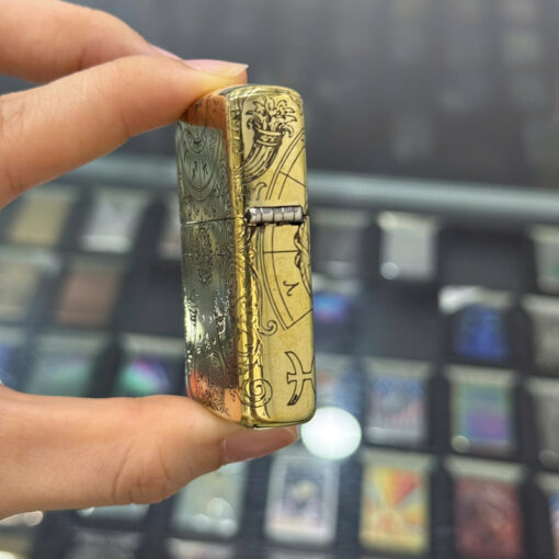 Zippo Brass Song Ngư Pisces - ZSB12 - Hình ảnh 5
