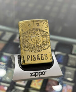 Zippo Brass Song Ngư Pisces - ZSB12