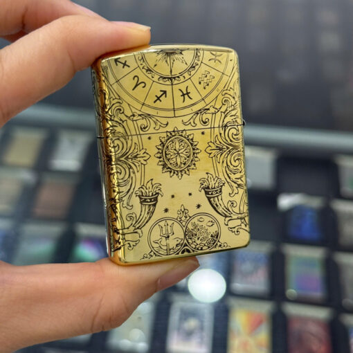 Zippo Brass Song Ngư Pisces - ZSB12 - Hình ảnh 4