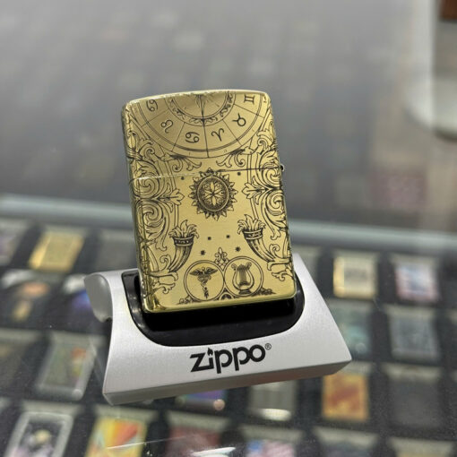 Zippo Brass Song Tử Gemini - ZSB03 - Hình ảnh 2