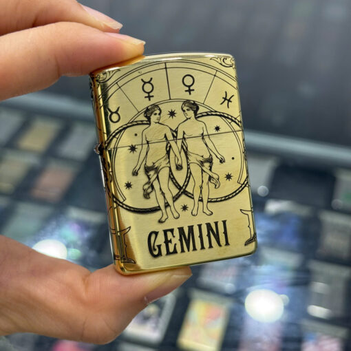 Zippo Brass Song Tử Gemini - ZSB03 - Hình ảnh 3