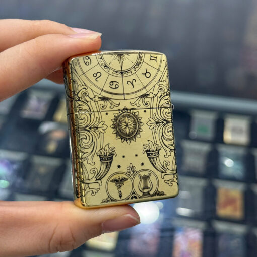 Zippo Brass Song Tử Gemini - ZSB03 - Hình ảnh 4