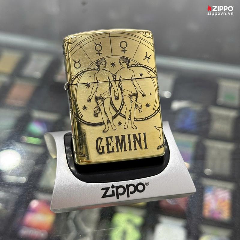 Zippo Brass Song Tử Gemini - ZSB03