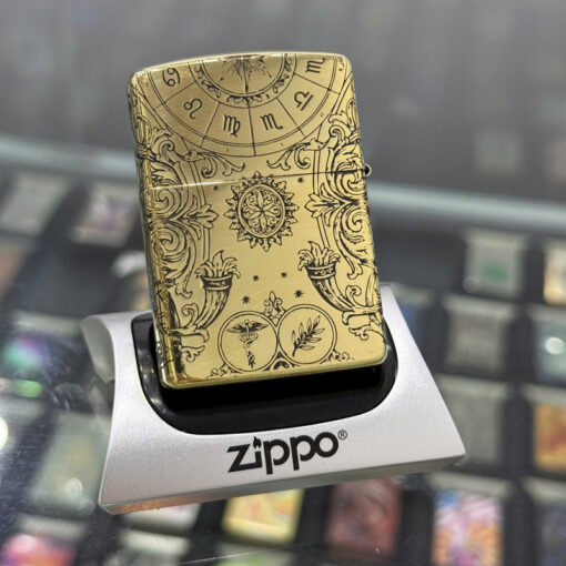 Zippo Brass Thiên Bình Libra - ZSB07 - Hình ảnh 2