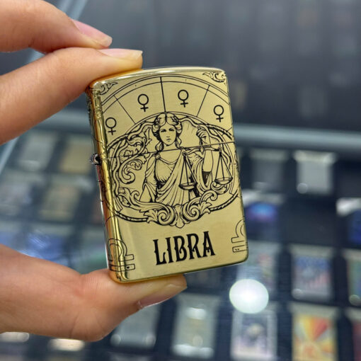 Zippo Brass Thiên Bình Libra - ZSB07 - Hình ảnh 3