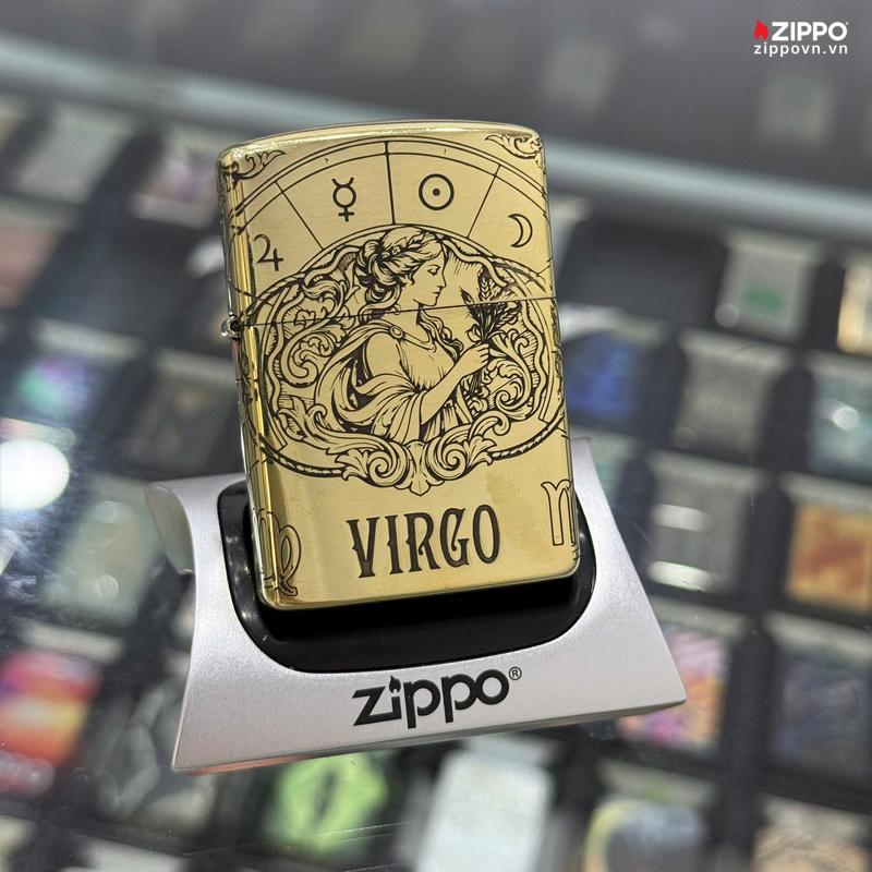 Zippo Brass Xử Nữ Virgo - ZSB06
