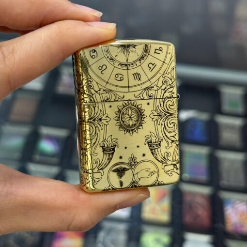 Zippo Brass Xử Nữ Virgo - ZSB06 - Hình ảnh 4