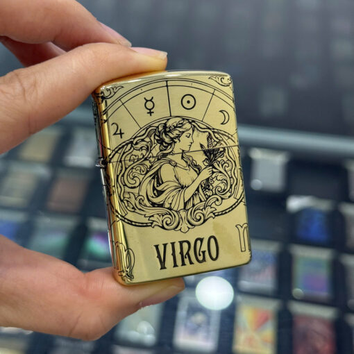 Zippo Brass Xử Nữ Virgo - ZSB06 - Hình ảnh 3