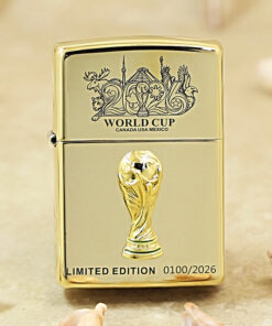 Zippo World Cup Golden Trophy 2026 Design - WCEB26