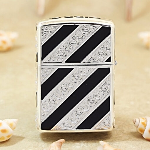 Zippo Black Edge Twill Design – 2GBT - Hình ảnh 3