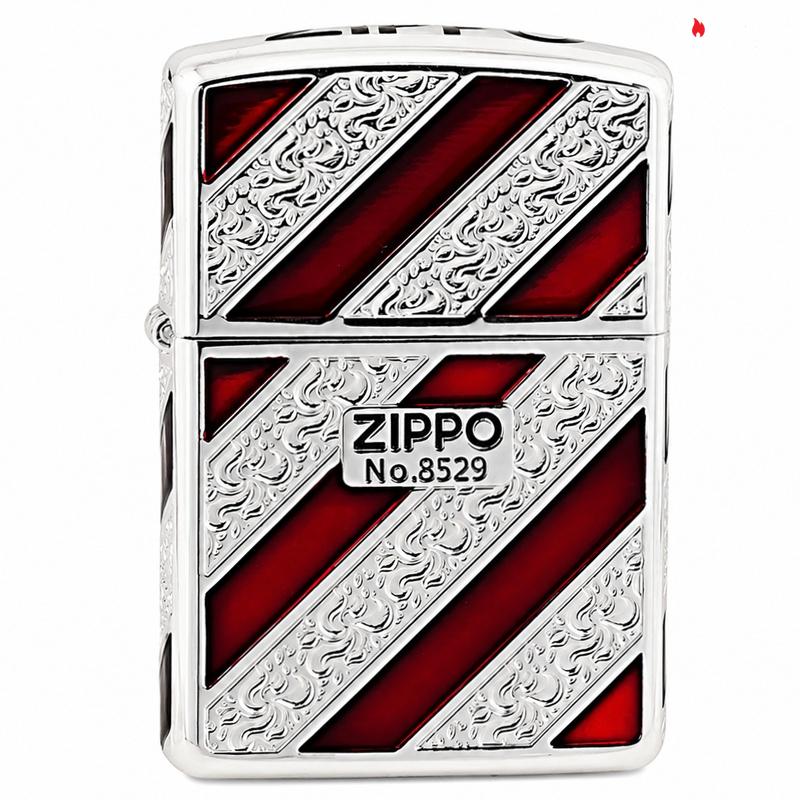 Zippo Red Edge Twill Design – 2GRT