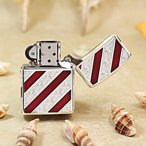 Zippo Red Edge Twill Design – 2GRT - Hình ảnh 5