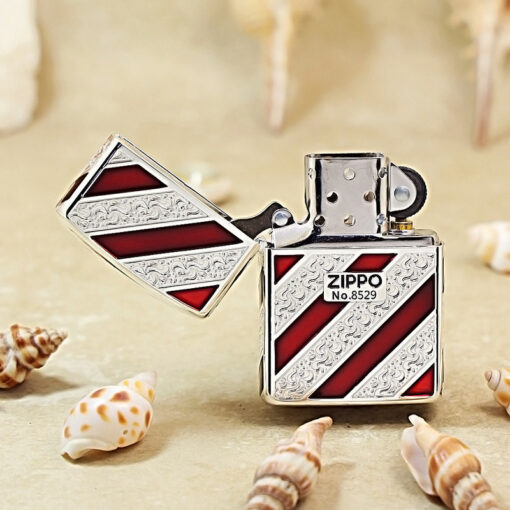 Zippo Red Edge Twill Design – 2GRT - Hình ảnh 4