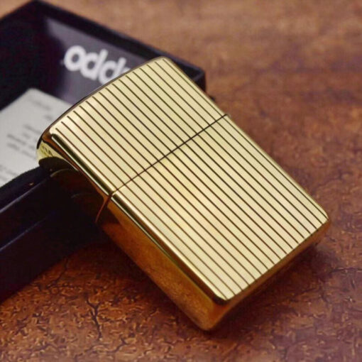 Zippo Armor Brass Vertical Stripes Design - BRC81 - Hình ảnh 4