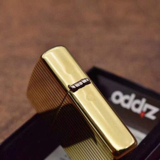 Zippo Armor Brass Vertical Stripes Design - BRC81 - Hình ảnh 5