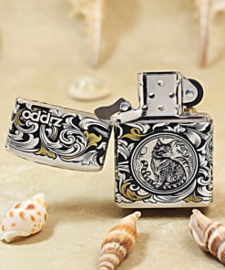 Alternative view of Zippo 12 con giáp cao cấp năm Mão – Mèo 12.4CC