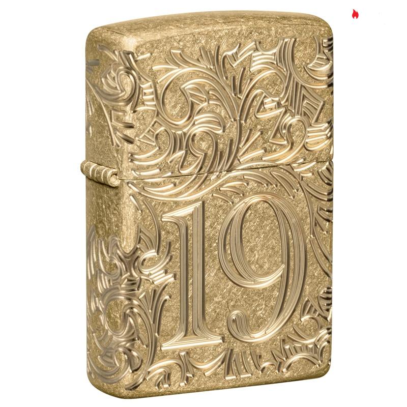 Zippo 1932 Filigree Armor Tumbled Brass - 46776