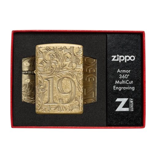 Zippo 1932 Filigree Armor Tumbled Brass - 46776 - Ảnh 11