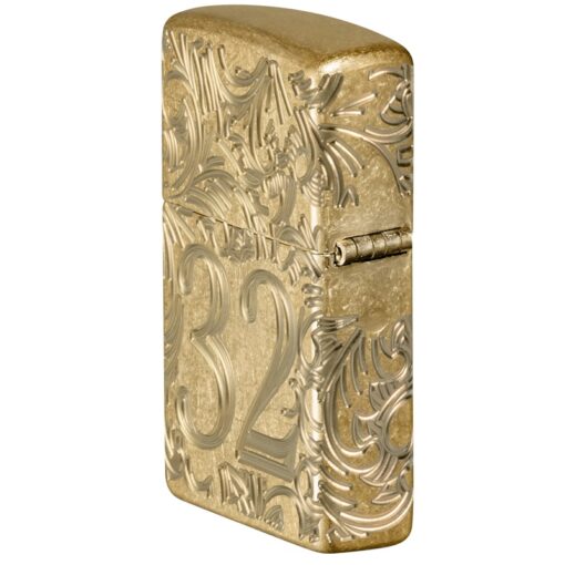 Zippo 1932 Filigree Armor Tumbled Brass - 46776 - Ảnh 7