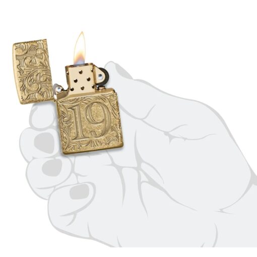 Zippo 1932 Filigree Armor Tumbled Brass - 46776 - Ảnh 10