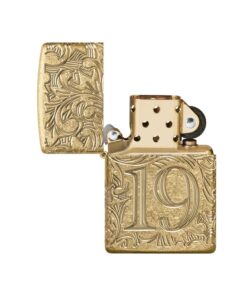 Alternative view of Zippo 1932 Filigree Armor Tumbled Brass - 46776