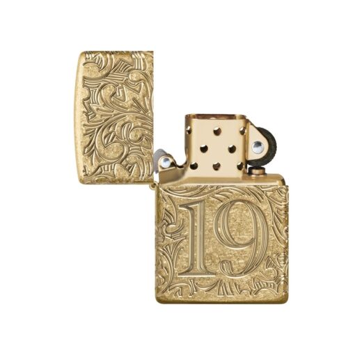 Zippo 1932 Filigree Armor Tumbled Brass - 46776 - Ảnh 2