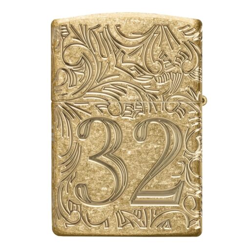 Zippo 1932 Filigree Armor Tumbled Brass - 46776 - Ảnh 5