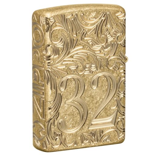Zippo 1932 Filigree Armor Tumbled Brass - 46776 - Ảnh 3