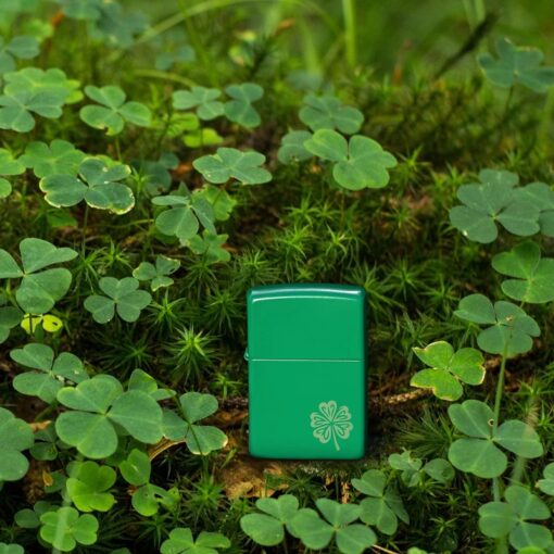 Zippo Lucky Clover Grass Green Matte - 46850 - Ảnh 8