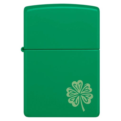Zippo Lucky Clover Grass Green Matte - 46850 - Ảnh 3