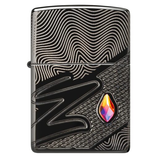 Zippo Z Crystal Armor High Polish Black - 46928 - Ảnh 4