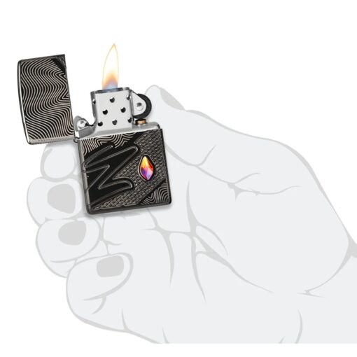 Zippo Z Crystal Armor High Polish Black - 46928 - Ảnh 10