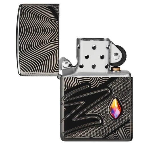 Zippo Z Crystal Armor High Polish Black - 46928 - Ảnh 8