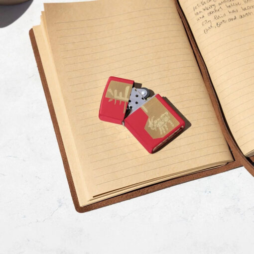 Zippo Year of the Goat Design Red Matte - 47420 - Ảnh 4