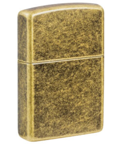 Alternative view of Zippo Etched Mountains Antique Brass - 47432