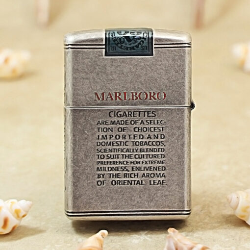 Zippo Antique Silver Plate Marlboro - AT-121FB-06 - Ảnh 3