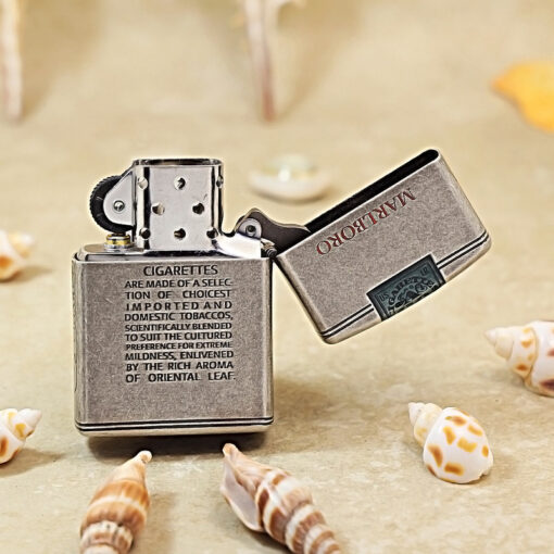 Zippo Antique Silver Plate Marlboro - AT-121FB-06 - Ảnh 4