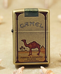 Zippo Antique Brass Camel Design - AT-201FB-01