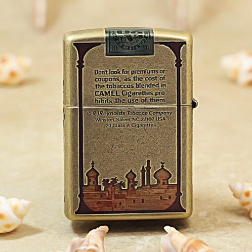 Zippo Antique Brass Camel Design - AT-201FB-01 - Ảnh 3